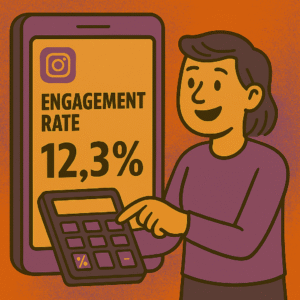 calcular taxa de engajamento no instagram