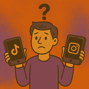 escolher entre Reels e TikTok