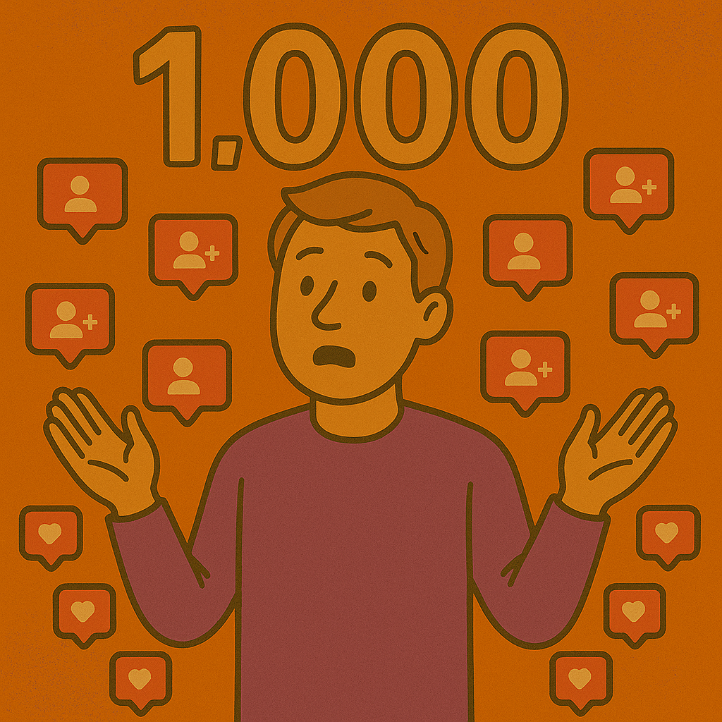 Ganhar 1000 Seguidores no Instagram em 7 Dias
